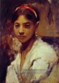 Kopf eines Capril Mädchen Porträts John Singer Sargent